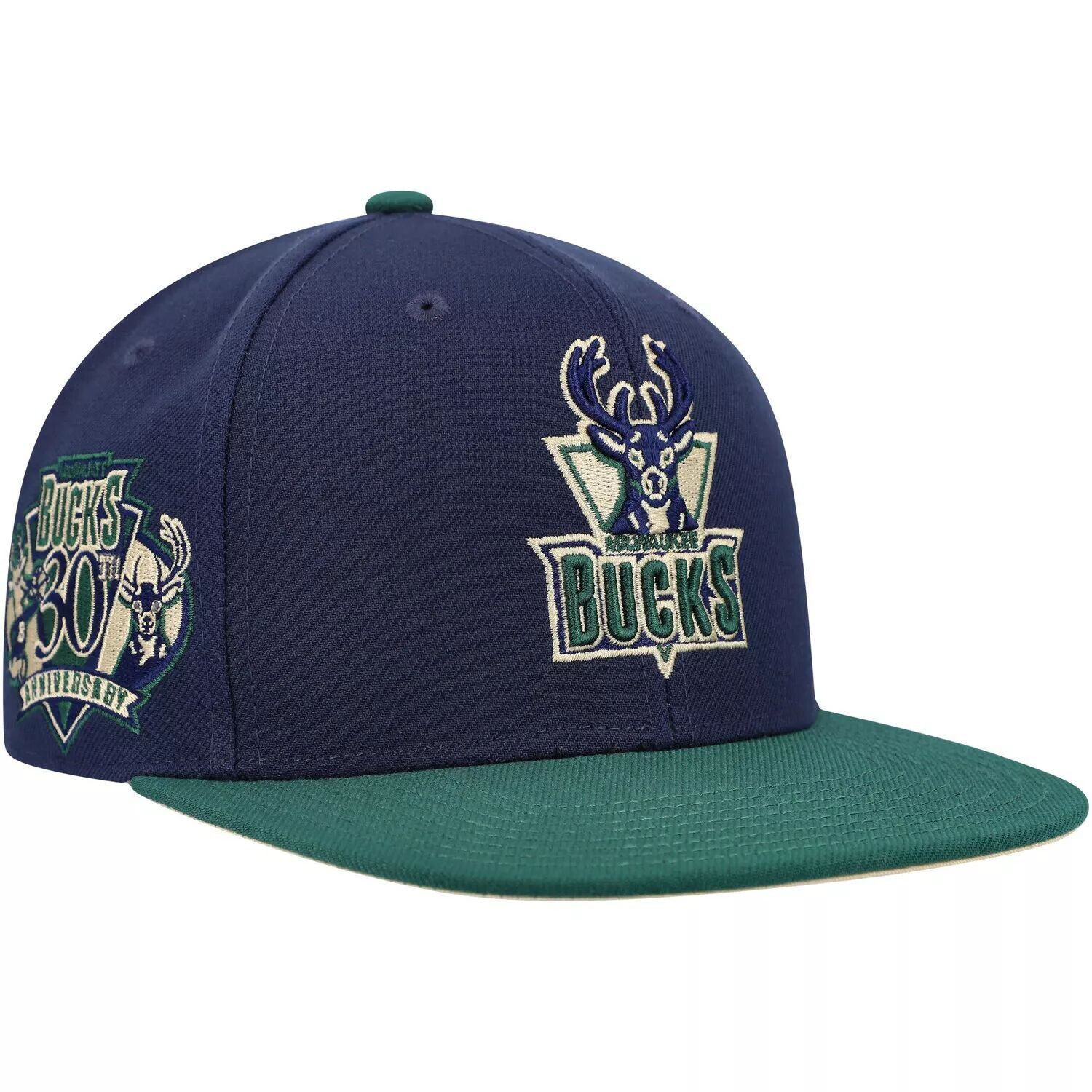 Мужская шляпа Mitchell & Ness темно-синего/зеленого цвета с 30-летием Милуоки Бакс из твердой древесины Classics Grassland
Мужская шляпа Mitchell & Ness темно-синего/зеленого цвета с 30-летием Милуоки Бакс из твердой древесины Classics Grassland