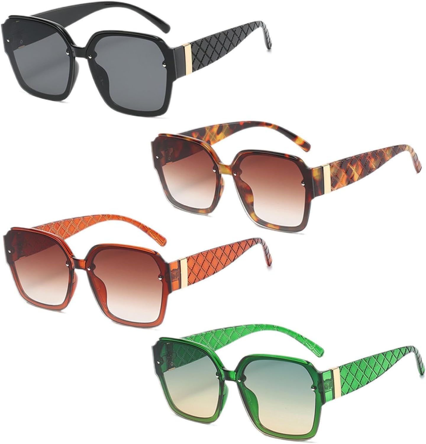 Солнцезащитные очки с защитой от УФ-излучения UV400 | Большая оправа, сетчатые дужки с градиентным переходом цвета | Для женщин и мужчин, для занятий спортом на открытом воздухе и вождения DSVIGF, 4pcs Z01a
Солнцезащитные очки с защитой от УФ-излучения UV400 | Большая оправа, сетчатые дужки с градиентным переходом цвета | Для женщин и мужчин, для занятий спортом на открытом воздухе и вождения DSVIGF, 4pcs Z01a