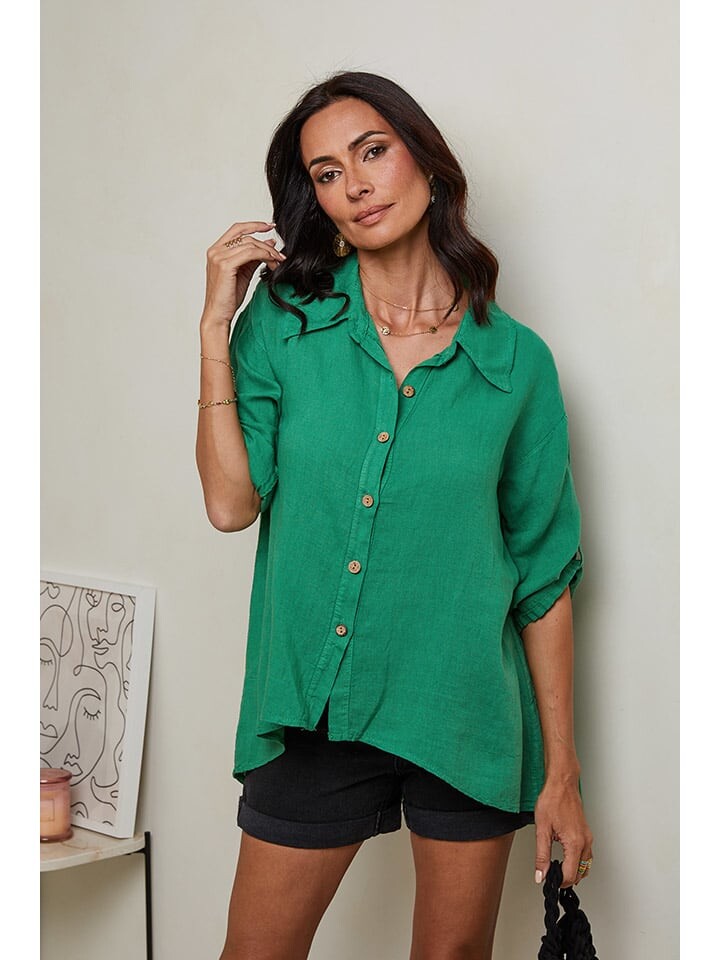 Блуза Le Monde du Lin, зеленый
Блуза Le Monde du Lin, зеленый