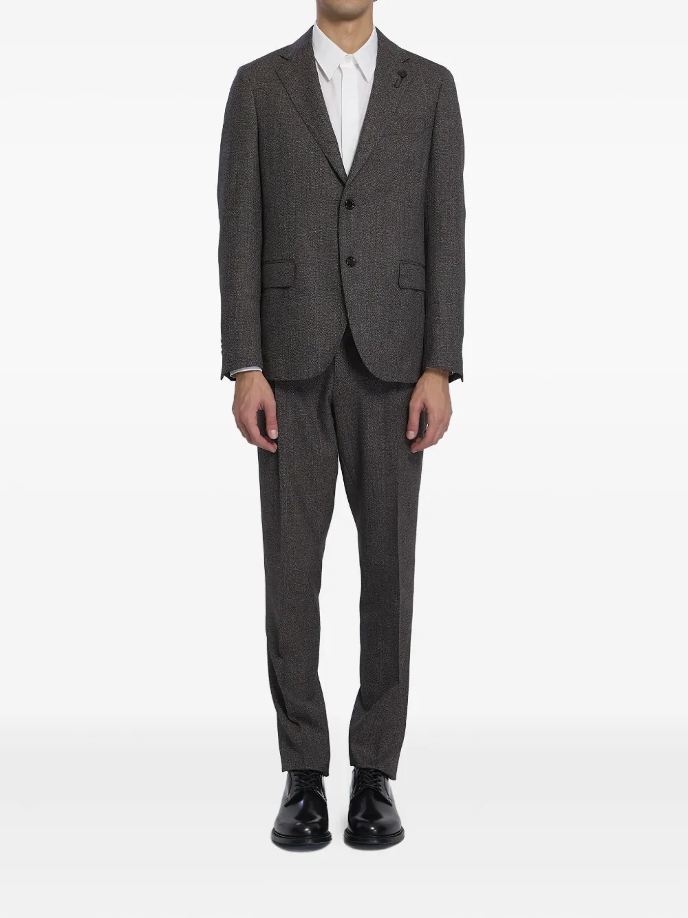 Однобортный костюм Lardini, коричневый
Однобортный костюм Lardini, коричневый