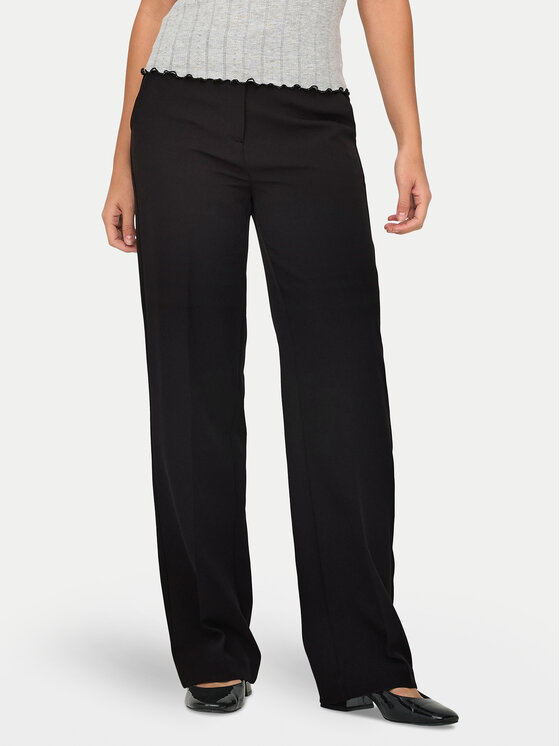 Тканевые брюки прямого кроя Only, черный
Тканевые брюки прямого кроя Only, черный