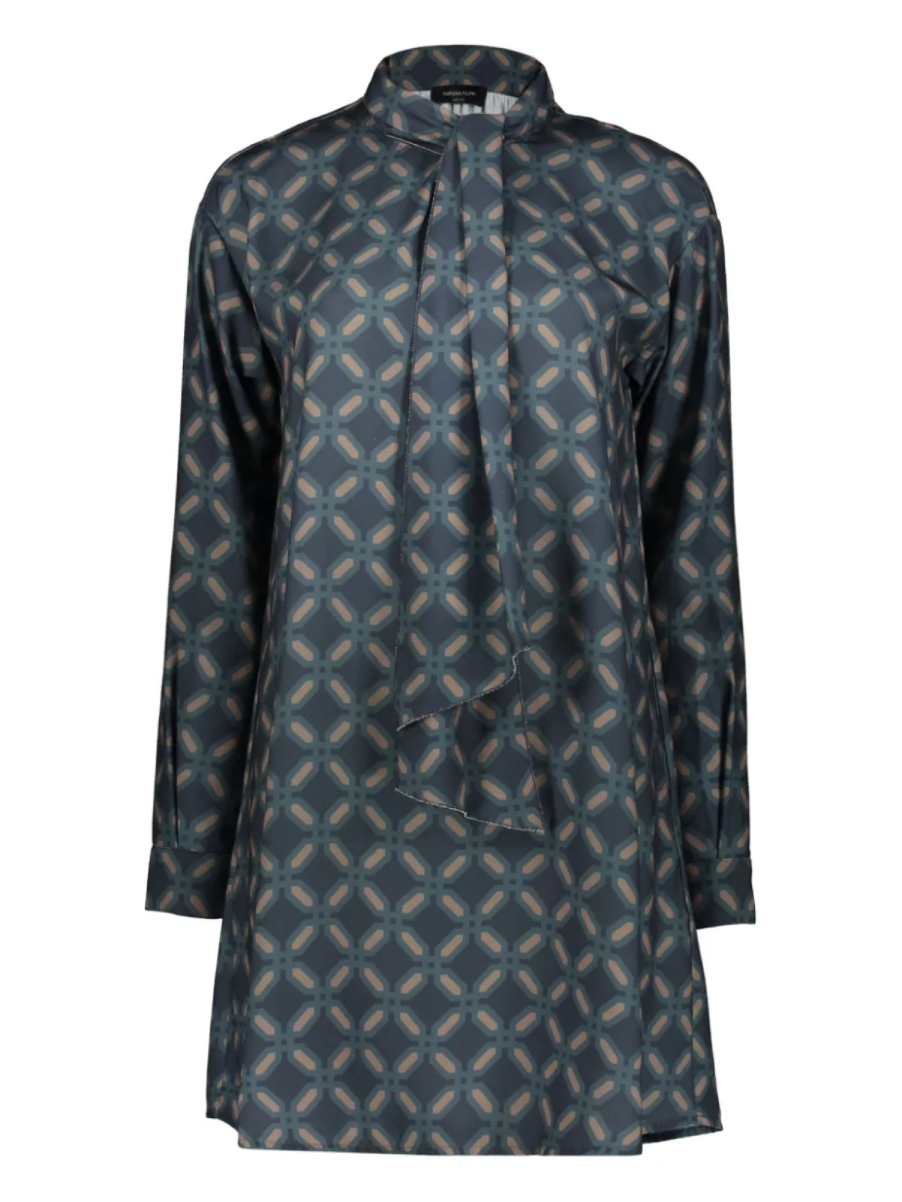 Мини-платье с геометрическим узором Fabiana Filippi, синий
Мини-платье с геометрическим узором Fabiana Filippi, синий