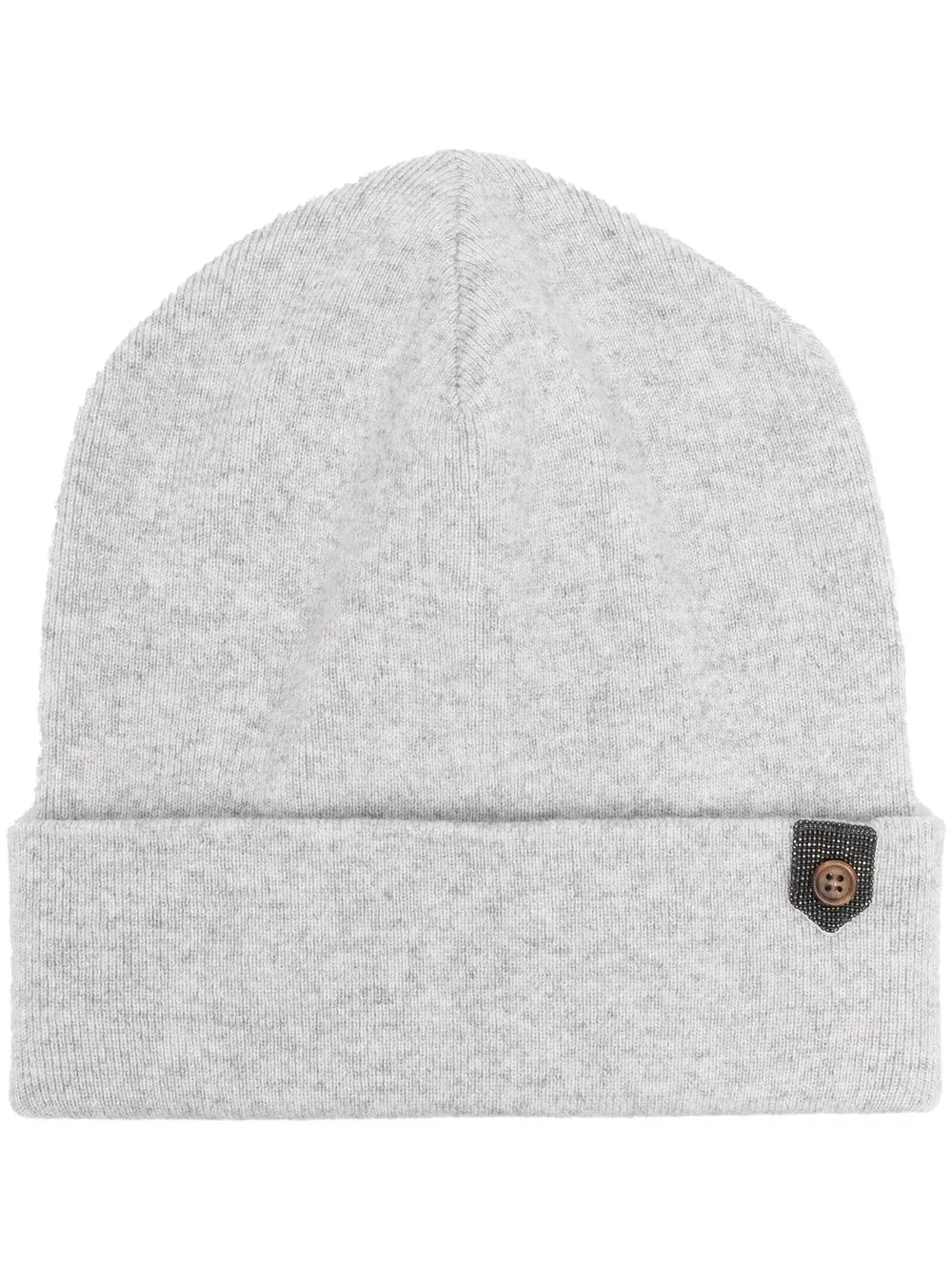 Кашемировая шапка бини с пуговицей Brunello Cucinelli, серый
Кашемировая шапка бини с пуговицей Brunello Cucinelli, серый