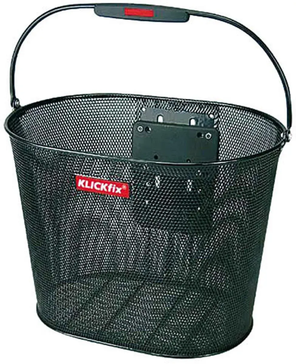 Корзина для велосипеда KlickFix "Корзина на переднее колесо Oval Plus EF", черный
Корзина для велосипеда KlickFix "Корзина на переднее колесо Oval Plus EF", черный