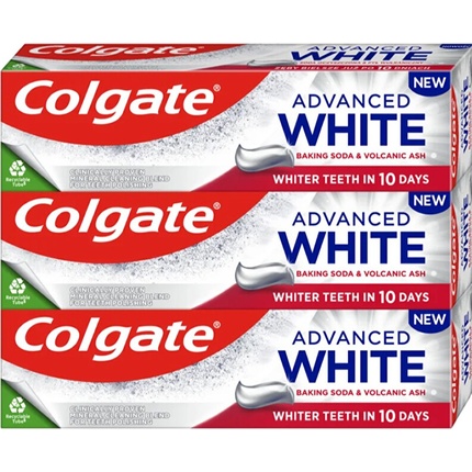 Отбеливающая зубная паста Advanced White Baking Soda & Volcanic Ash Trio - 3 X 75 мл Colgate
Отбеливающая зубная паста Advanced White Baking Soda & Volcanic Ash Trio - 3 X 75 мл Colgate