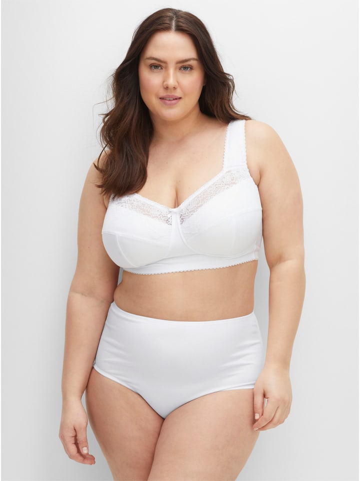 Бюстгальтер без косточек sheego, белый
Бюстгальтер без косточек sheego, белый