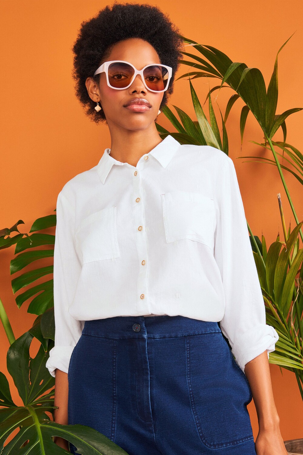 Рубашка Софи из органического хлопка с набивным наполнителем White Stuff, белый
Рубашка Софи из органического хлопка с набивным наполнителем White Stuff, белый