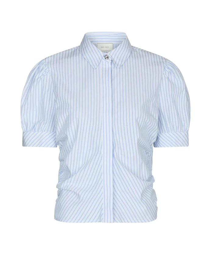 Рубашка в полоску - бело-голубая Neo Noir, синий
Рубашка в полоску - бело-голубая Neo Noir, синий