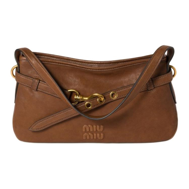 MIU MIU Кожаная сумка через плечо женская Oak
MIU MIU Кожаная сумка через плечо женская Oak