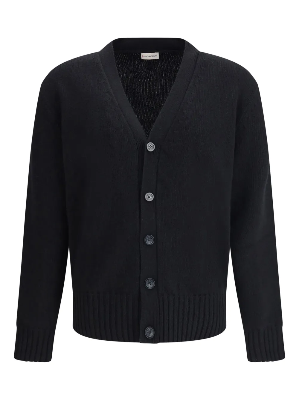 Кардиган с застёжкой на пуговицы и нашивкой с логотипом Moncler, черный
Кардиган с застёжкой на пуговицы и нашивкой с логотипом Moncler, черный