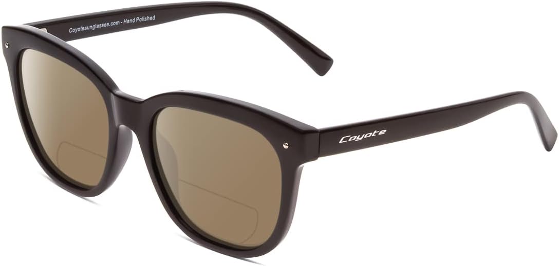 Женские поляризованные солнцезащитные очки Coyote Cheyenne ИЛИ бифокальные солнцезащитные очки | Защита от УФ-излучения | Квадратная форма | 52 мм, Gloss Black Frame/Brown Lens
Женские поляризованные солнцезащитные очки Coyote Cheyenne ИЛИ бифокальные солнцезащитные очки | Защита от УФ-излучения | Квадратная форма | 52 мм, Gloss Black Frame/Brown Lens