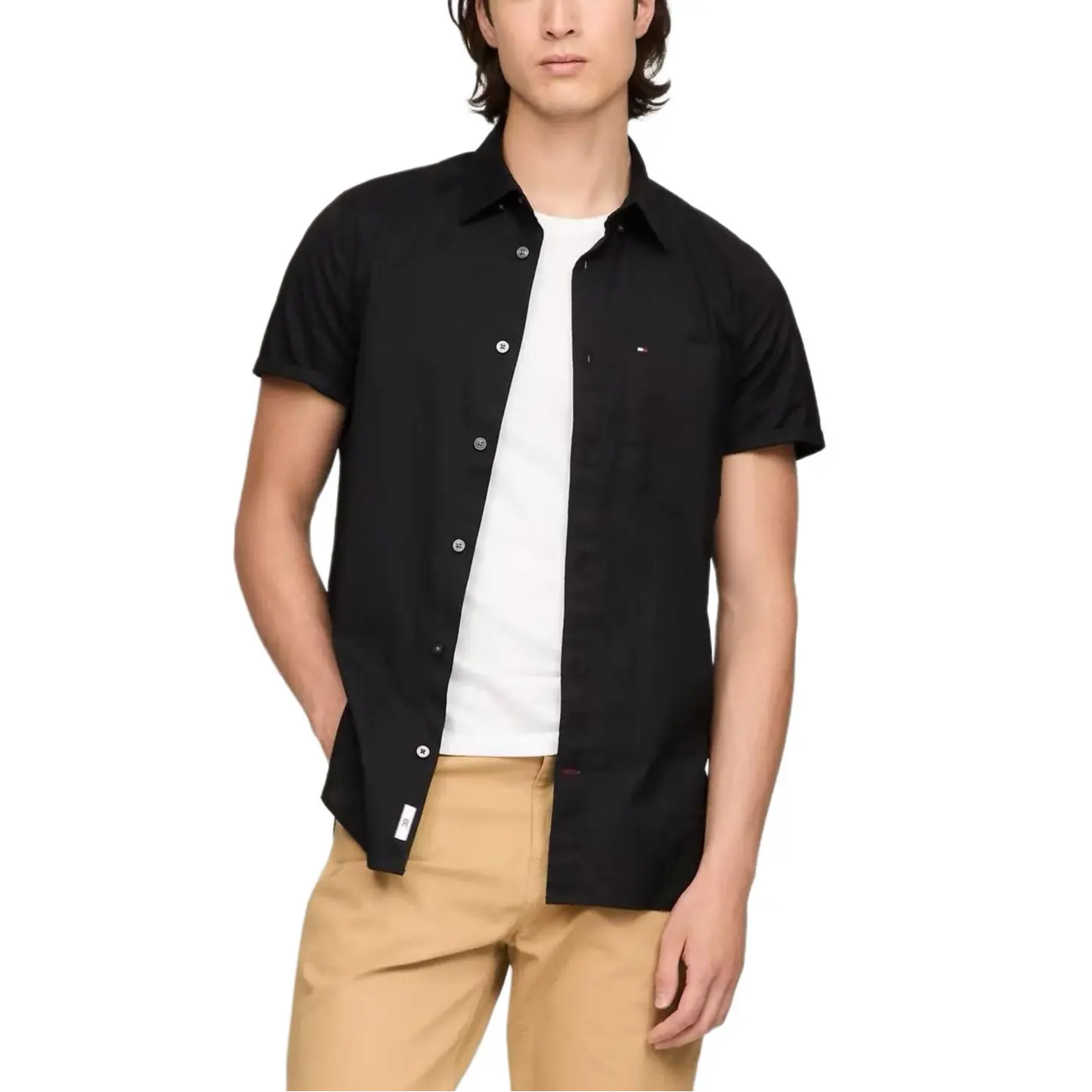 Tommy Hilfiger Мужская черная рубашка
Tommy Hilfiger Мужская черная рубашка