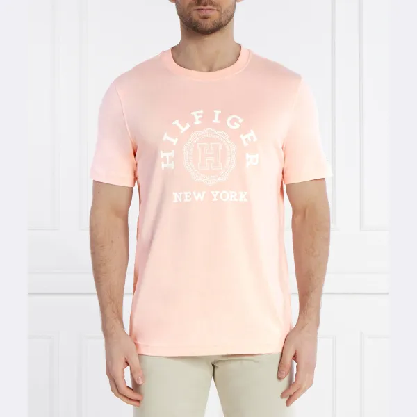 Футболка стандартного кроя с монетами Tommy Hilfiger, бежевый 
Футболка стандартного кроя с монетами Tommy Hilfiger, бежевый