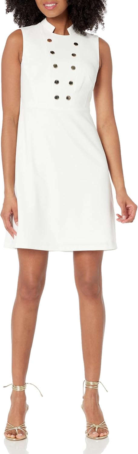 Женское платье Tommy Hilfiger Petite без рукавов с воротником-стойкой, Ivory
Женское платье Tommy Hilfiger Petite без рукавов с воротником-стойкой, Ivory