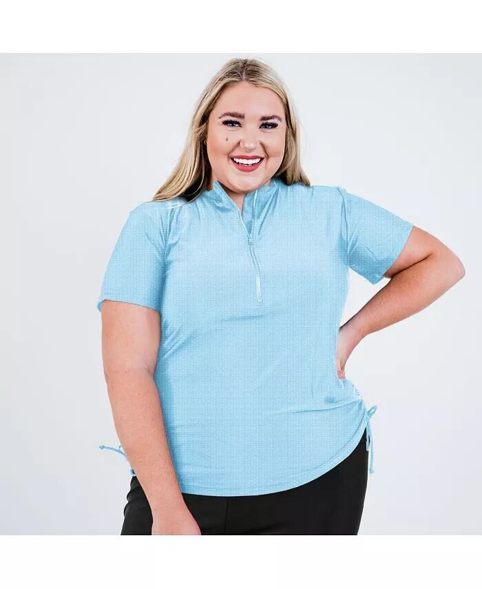 Купальник Adele размера плюс с полумолнией до половины Calypsa, синий
Купальник Adele размера плюс с полумолнией до половины Calypsa, синий