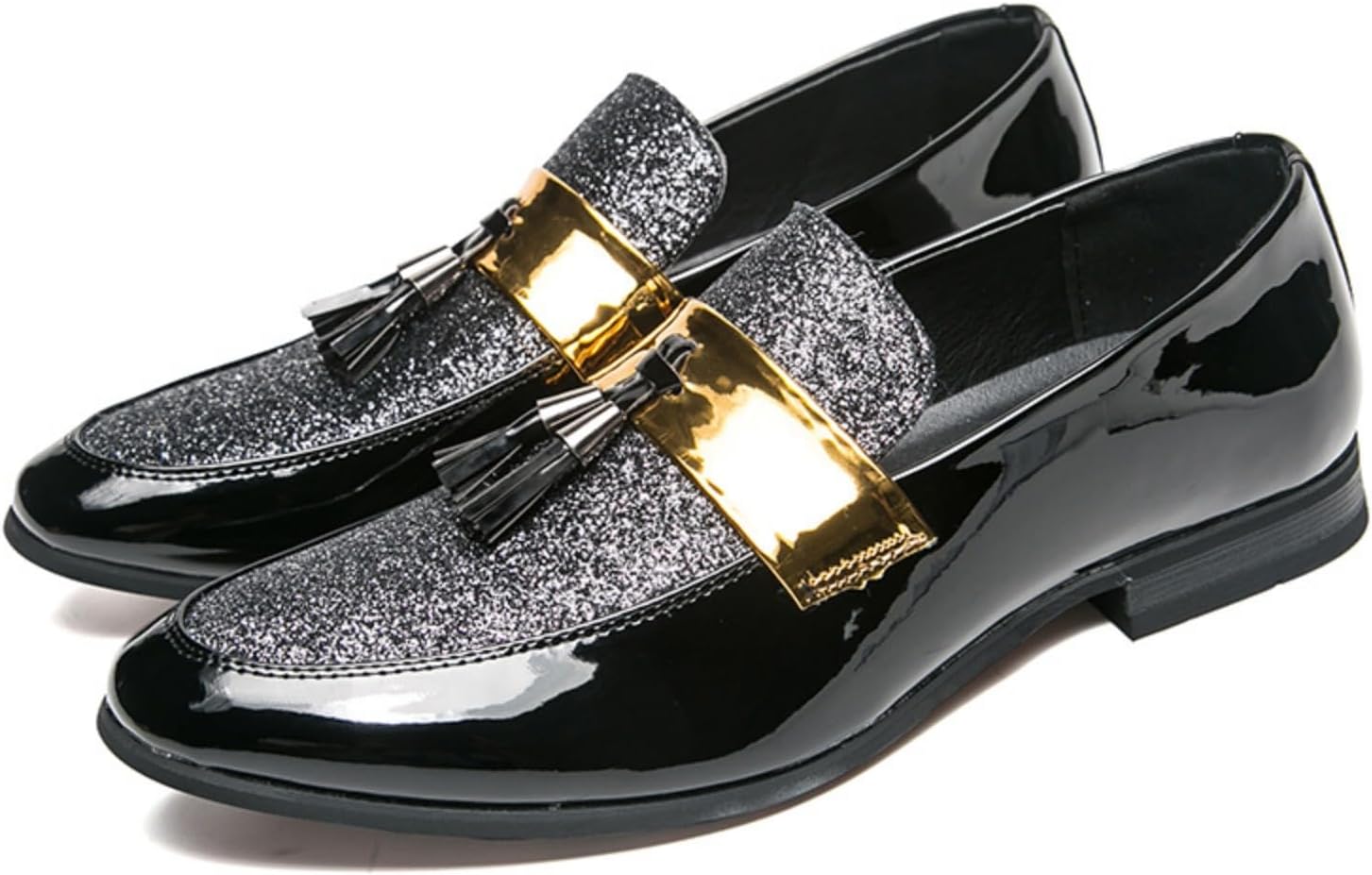 Мужские классические туфли с металлической пряжкой, стильные с заостренным носком и шнуровкой, формальные туфли для вечеринок и свадеб Khwfjas, серебро
Мужские классические туфли с металлической пряжкой, стильные с заостренным носком и шнуровкой, формальные туфли для вечеринок и свадеб Khwfjas, серебро