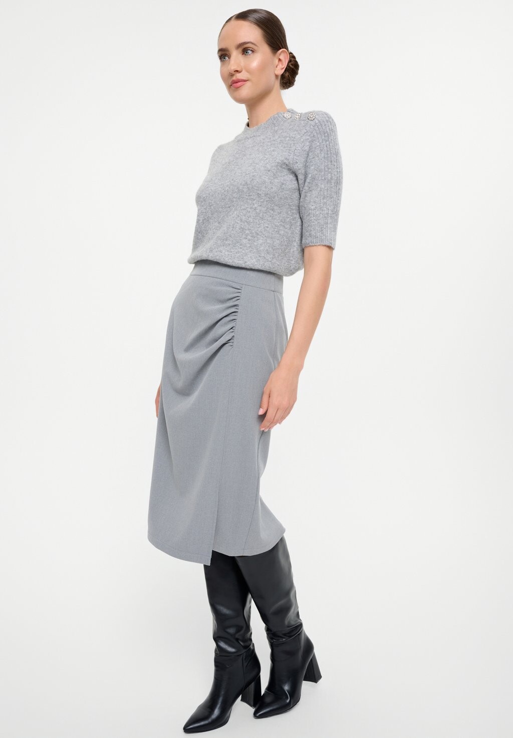 Юбка-карандаш Greenpoint, светло-серый
Юбка-карандаш Greenpoint, светло-серый