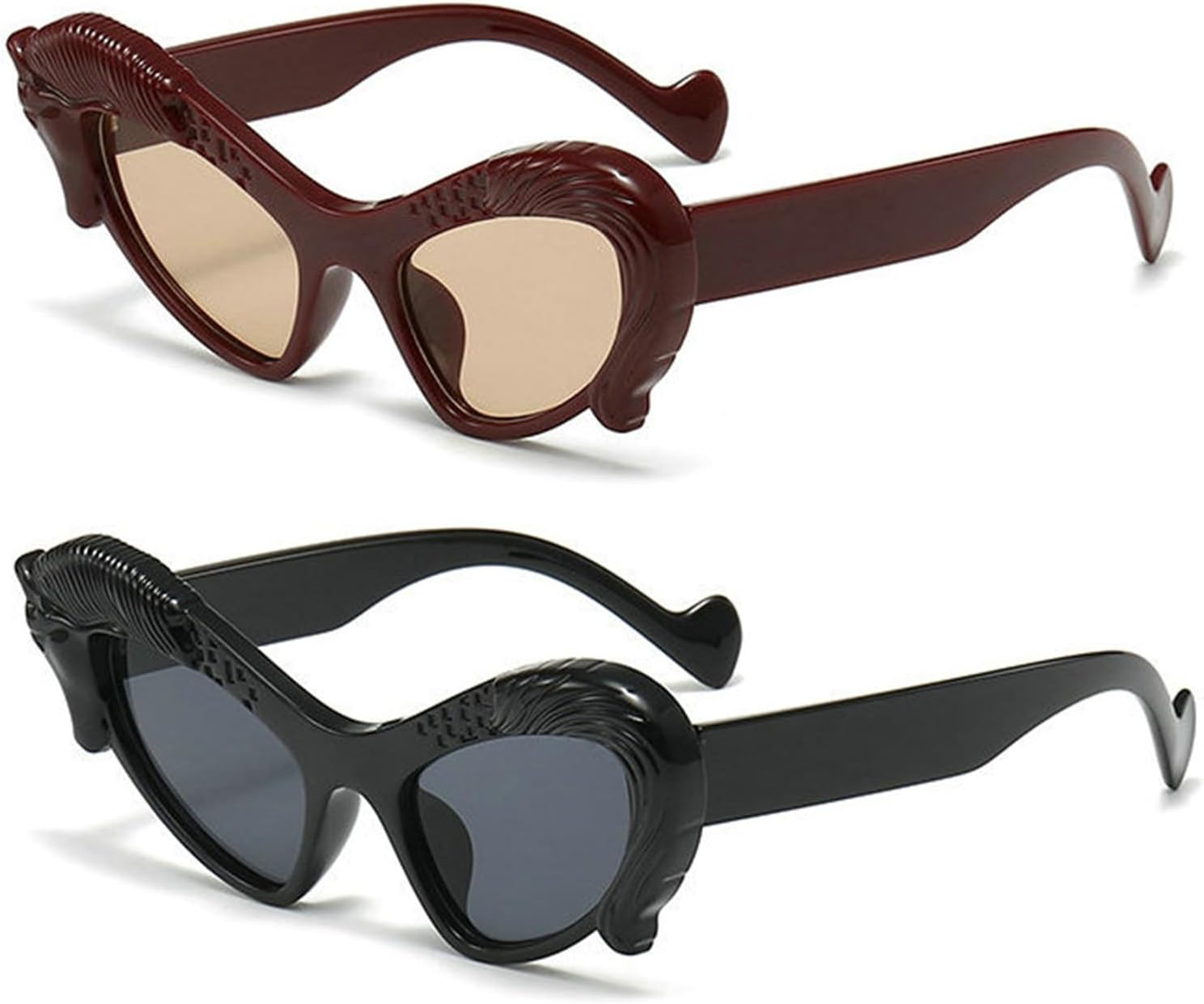 Винтажные солнцезащитные очки «кошачий глаз» для женщин, модные, конфетного цвета, в стиле Y2k, забавные солнцезащитные очки, элегантные, сексуальные, с защитой от УФ-излучения UV400 helena, Black+red
Винтажные солнцезащитные очки «кошачий глаз» для женщин, модные, конфетного цвета, в стиле Y2k, забавные солнцезащитные очки, элегантные, сексуальные, с защитой от УФ-излучения UV400 helena, Black+red