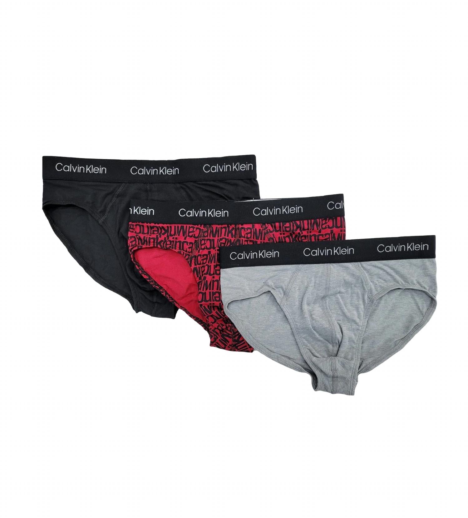 Комплект из 3 мужских трусов-брифов из хлопка-стрейча черного/красного/серого цвета Calvin Klein
Комплект из 3 мужских трусов-брифов из хлопка-стрейча черного/красного/серого цвета Calvin Klein