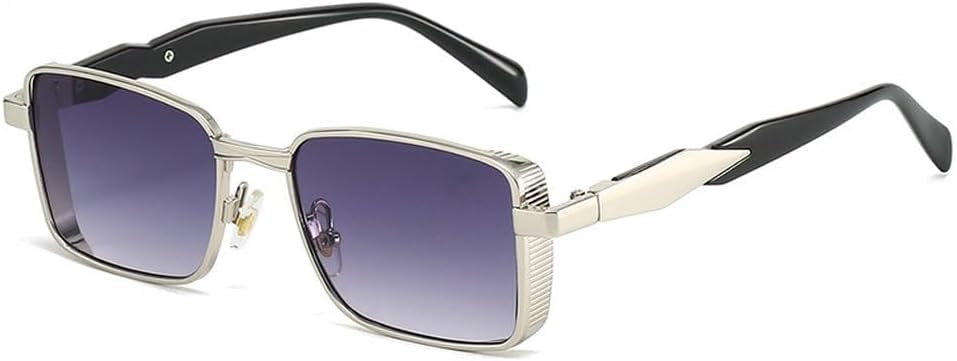 Мужские солнцезащитные очки в стиле ретро с квадратной металлической оправой, градиентные линзы, защита от УФ-излучения UV400, женские солнцезащитные очки в стиле панк SKFGNX, Silver Gray Gradient
Мужские солнцезащитные очки в стиле ретро с квадратной металлической оправой, градиентные линзы, защита от УФ-излучения UV400, женские солнцезащитные очки в стиле панк SKFGNX, Silver Gray Gradient