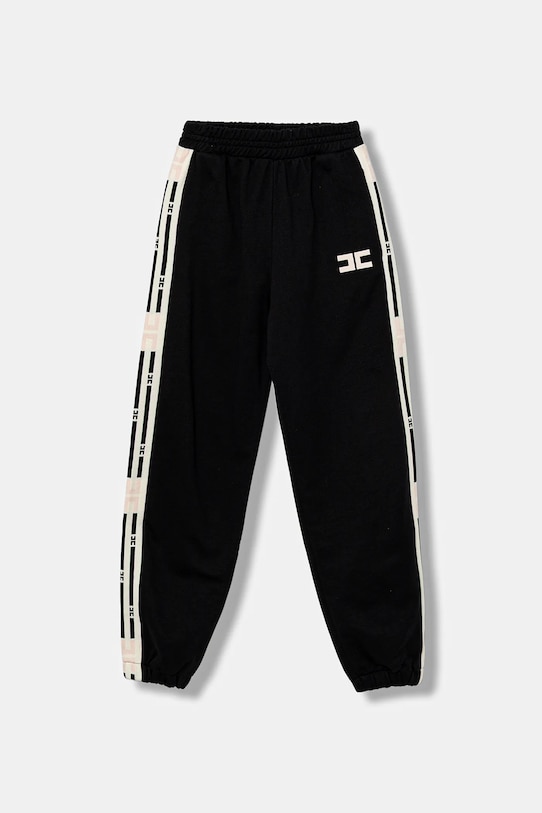 Детские хлопковые спортивные брюки Elisabetta Franchi, черный
Детские хлопковые спортивные брюки Elisabetta Franchi, черный