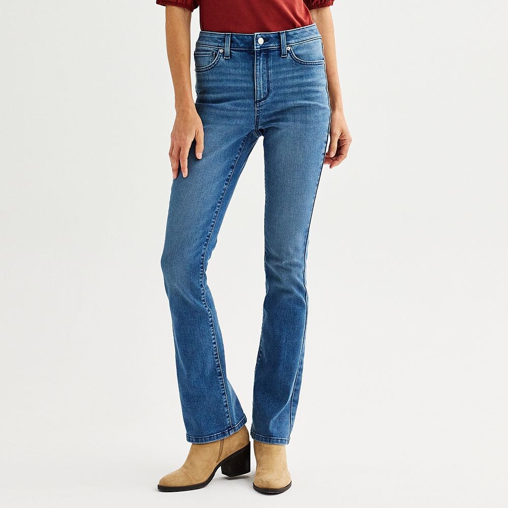 Женские джинсы Sonoma Goods For Life со средней посадкой Bootcut, цвет Vintage Med Wash
Женские джинсы Sonoma Goods For Life со средней посадкой Bootcut, цвет Vintage Med Wash