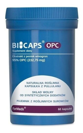 Formeds, Bicaps, Добавка OPC, 60 капсул
Formeds, Bicaps, Добавка OPC, 60 капсул