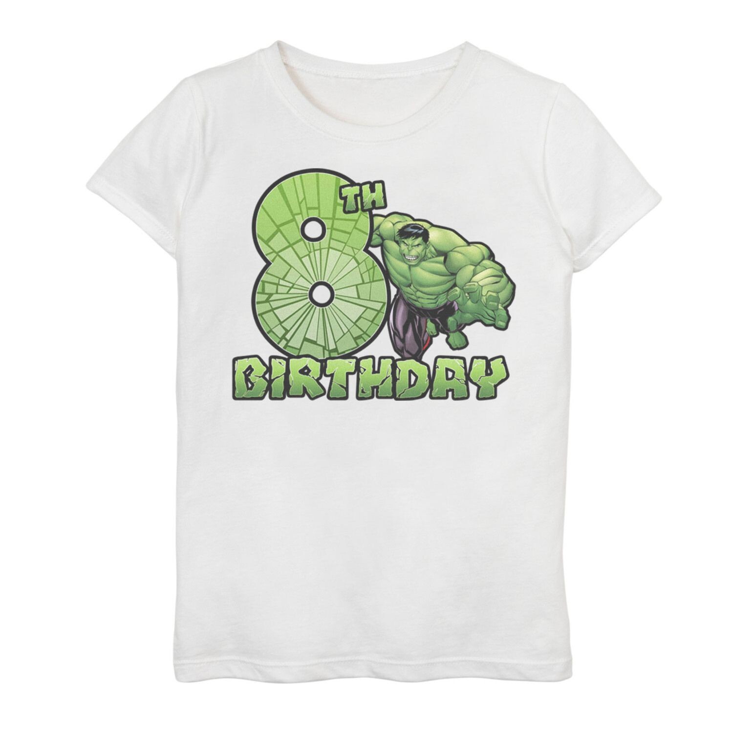 Футболка с рисунком на 8-й день рождения для девочек 7–16 лет «Marvel Avengers Hulk Smash» Marvel
Футболка с рисунком на 8-й день рождения для девочек 7–16 лет «Marvel Avengers Hulk Smash» Marvel