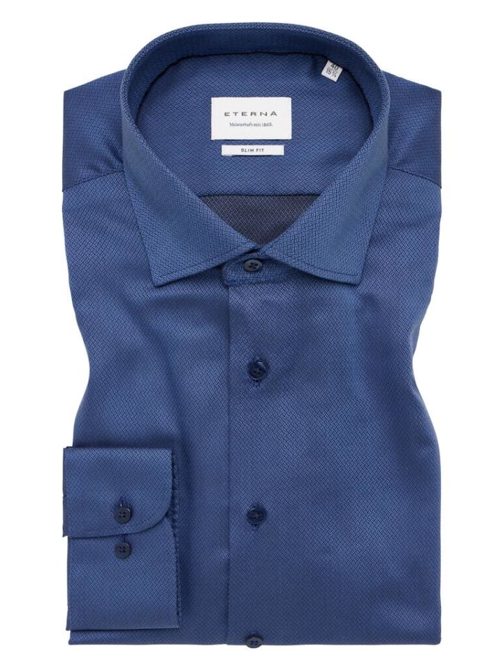 Рубашка Eterna Langarmhemd, цвет denim
Рубашка Eterna Langarmhemd, цвет denim