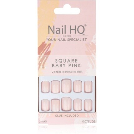 Накладные ногти Nail HQ Square - нежно-розовые, 24 шт. Nail Hq
Накладные ногти Nail HQ Square - нежно-розовые, 24 шт. Nail Hq