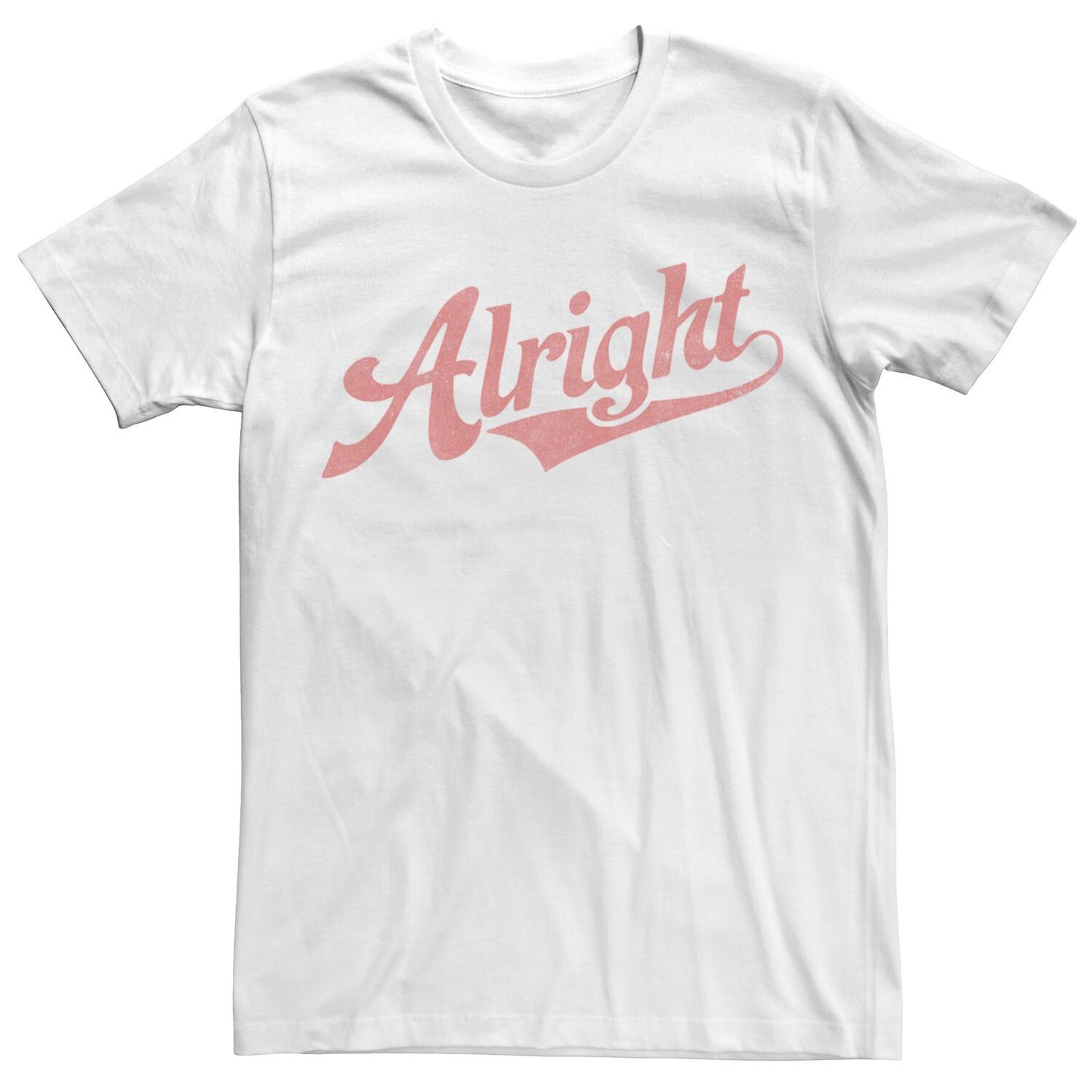 Мужская футболка с шрифтом в бейсбольном стиле Alright, White Licensed Character, белый 
Мужская футболка с шрифтом в бейсбольном стиле Alright, White Licensed Character, белый
