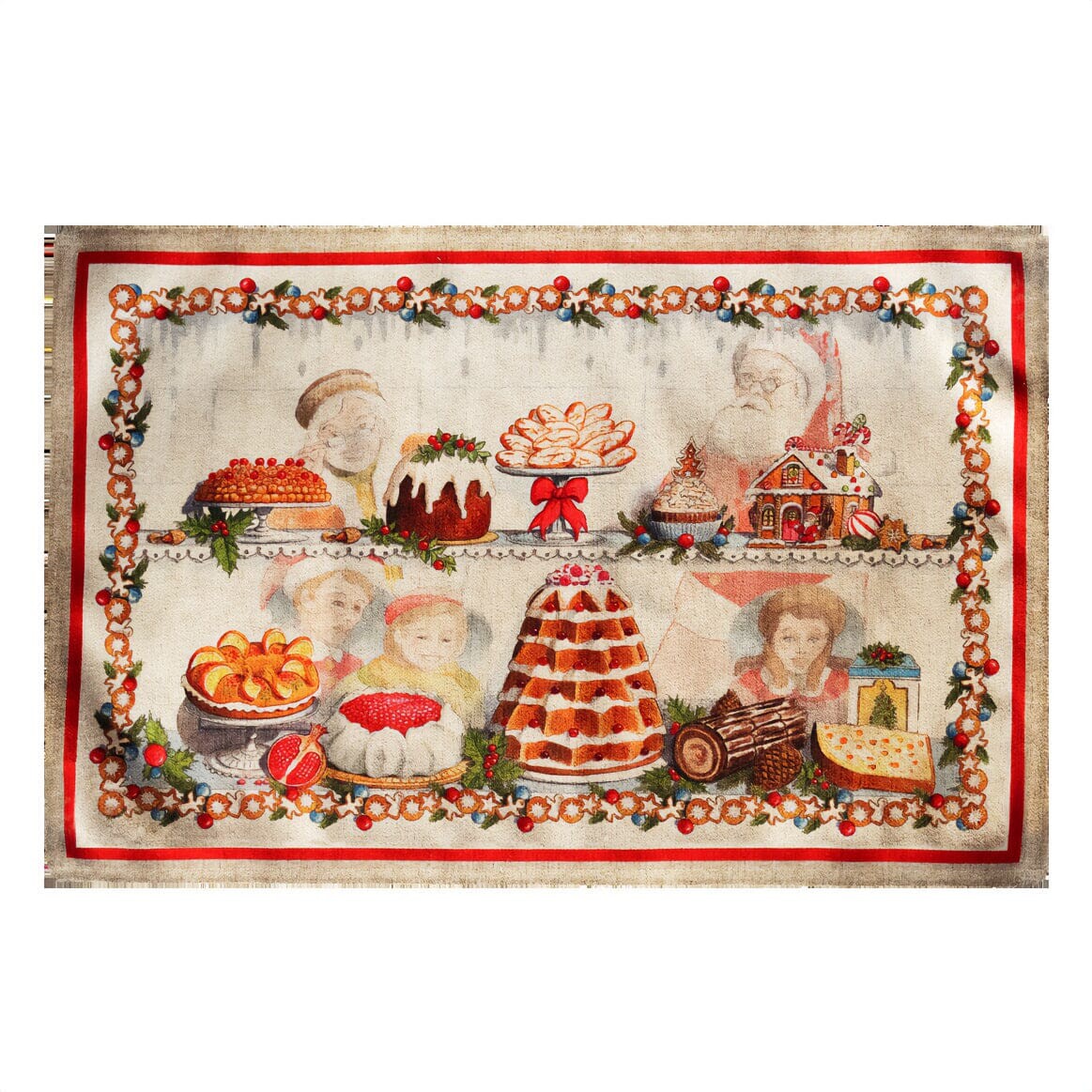 Декоративный ковер с рисунком - Noel Gourmand Tessitura Toscana Telerie, 52х80см
Декоративный ковер с рисунком - Noel Gourmand Tessitura Toscana Telerie, 52х80см