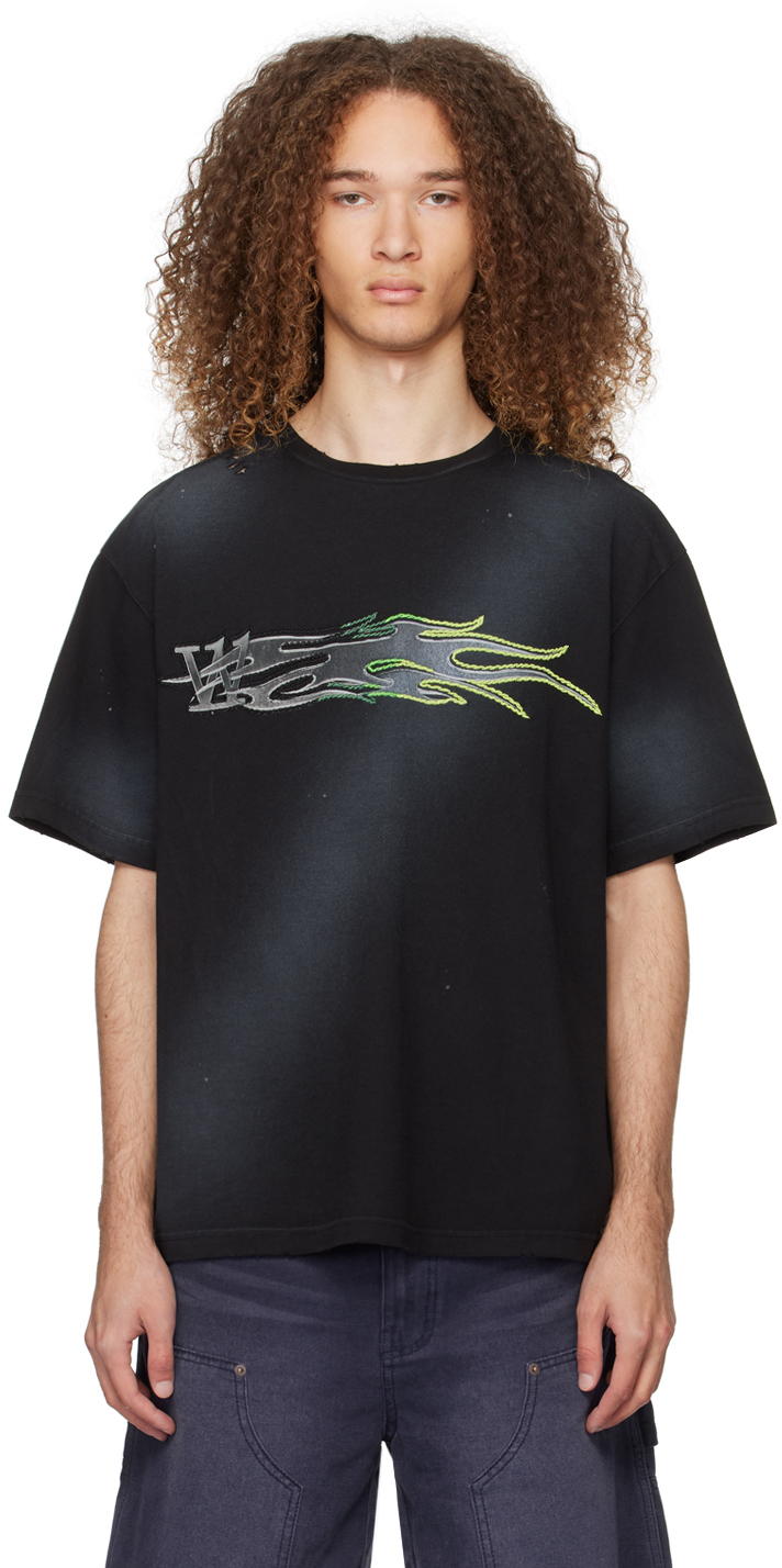 Выцветшая футболка We11done, черный
Выцветшая футболка We11done, черный