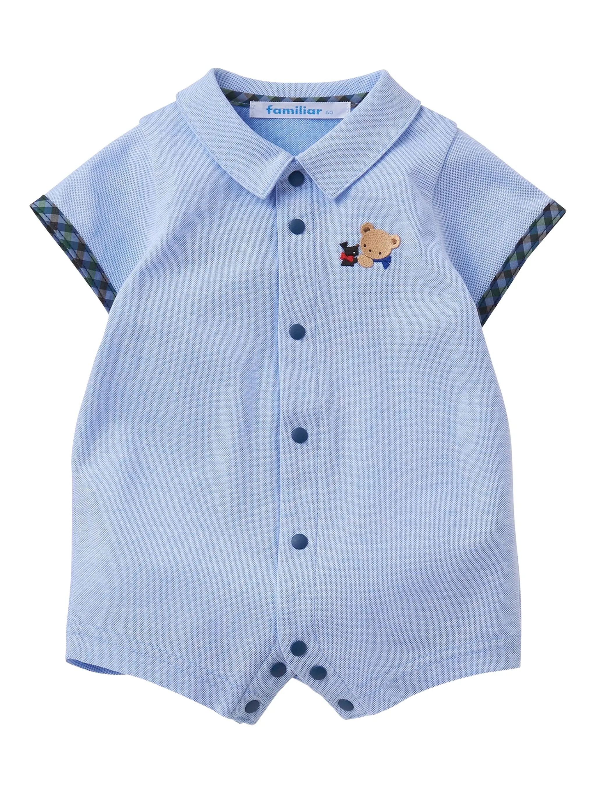 Ромпер с короткими рукавами и вышивкой Familiar, синий
Ромпер с короткими рукавами и вышивкой Familiar, синий