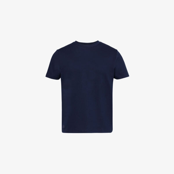 Удобная футболка из эластичного трикотажного полотна с короткими рукавами, отводящая влагу Justwears, синий