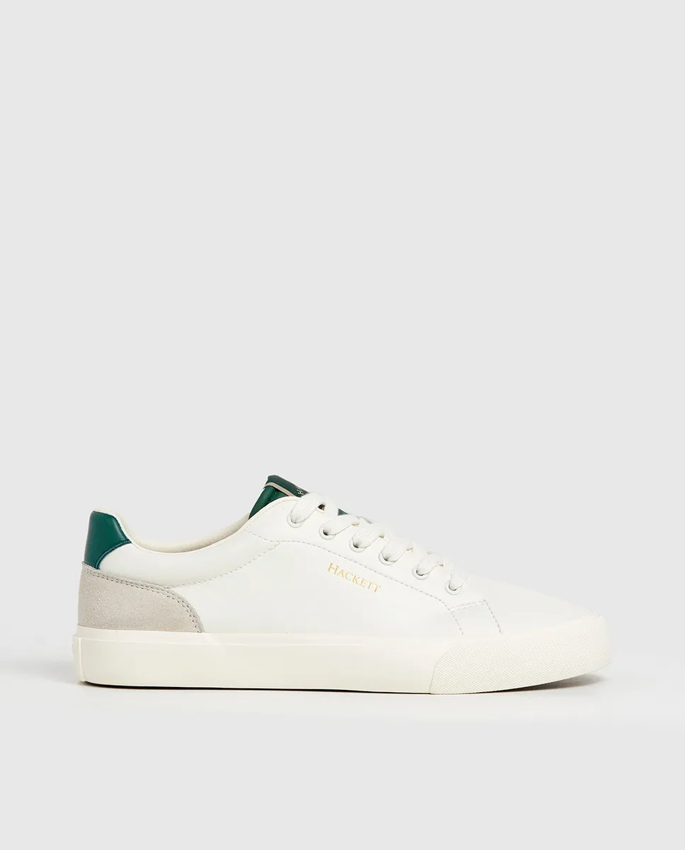 Мужские кожаные кроссовки на шнуровке Hackett, светло-бежевый
Мужские кожаные кроссовки на шнуровке Hackett, светло-бежевый