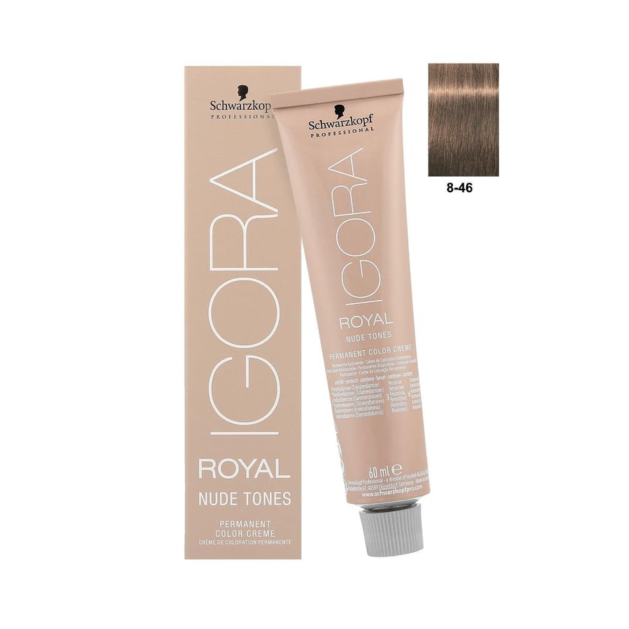 Schwarzkopf Professional, Igora Royal Nude Tones, краска для волос 8-46, 60 мл 
Schwarzkopf Professional, Igora Royal Nude Tones, краска для волос 8-46, 60 мл