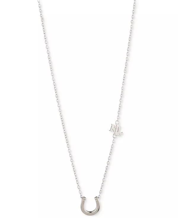 Ожерелье с подвеской в виде подковы из стерлингового серебра, 16 дюймов + удлинитель 3 дюйма Lauren Ralph Lauren, rhodium
Ожерелье с подвеской в виде подковы из стерлингового серебра, 16 дюймов + удлинитель 3 дюйма Lauren Ralph Lauren, rhodium