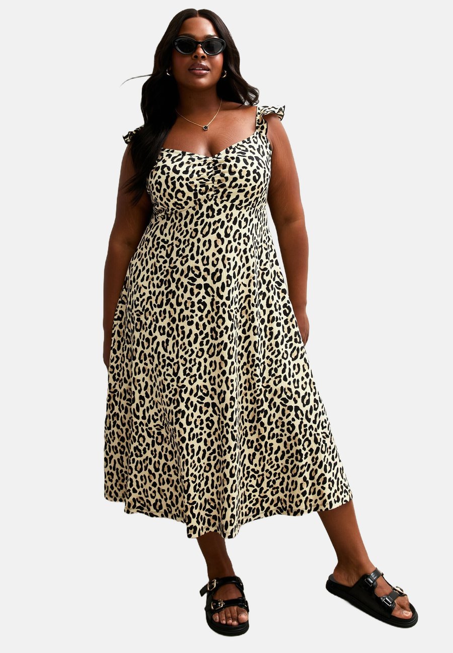 Платье New Look Curves CURVES LEOPARD PRINT CRINKLE TEXTURE MIDI, Brown Pattern/Brown
Платье New Look Curves CURVES LEOPARD PRINT CRINKLE TEXTURE MIDI, Brown Pattern/Brown