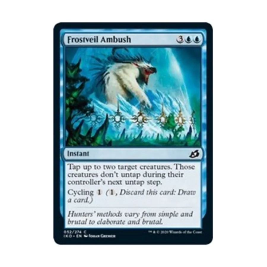 CCG Засада в Ледяной Покрове (клавиша C), MTG - Ikoria - Lair of Behemoths
CCG Засада в Ледяной Покрове (клавиша C), MTG - Ikoria - Lair of Behemoths