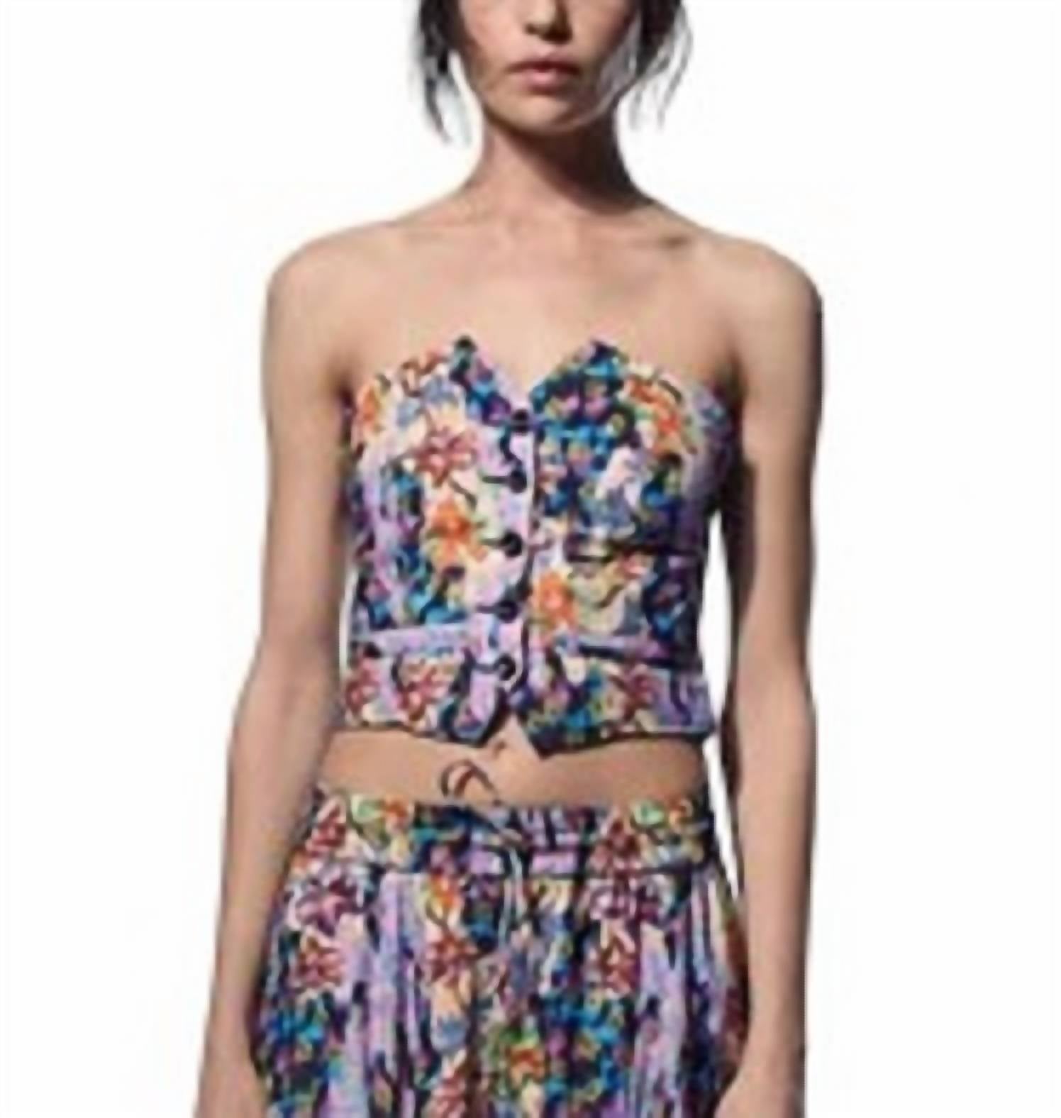 Топ Areco Virna в фиолетовом цвете Mix 4 Maria Cher 
Топ Areco Virna в фиолетовом цвете Mix 4 Maria Cher