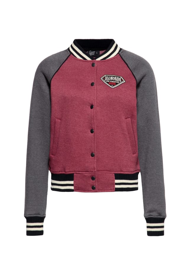 Студенческий пиджак с вышитыми на спине ромбами Queen Kerosin, бургундия
Студенческий пиджак с вышитыми на спине ромбами Queen Kerosin, бургундия