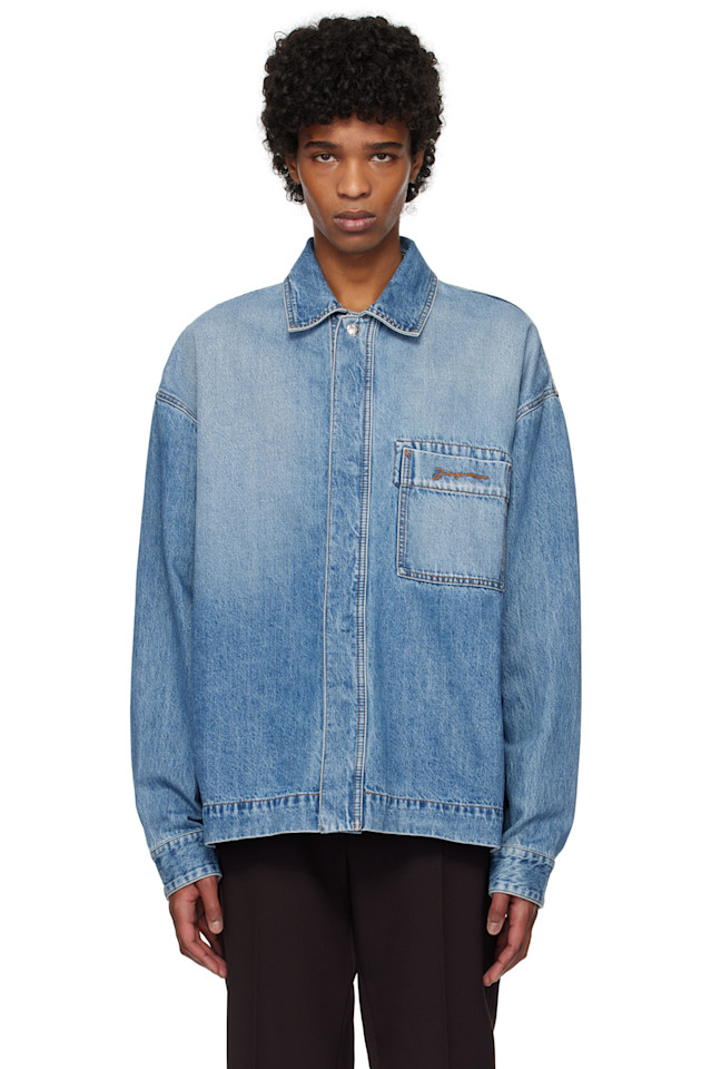 Рубашка из денима 'The De-Nîmes' Jacquemus, мультиколор 
Рубашка из денима 'The De-Nîmes' Jacquemus, мультиколор