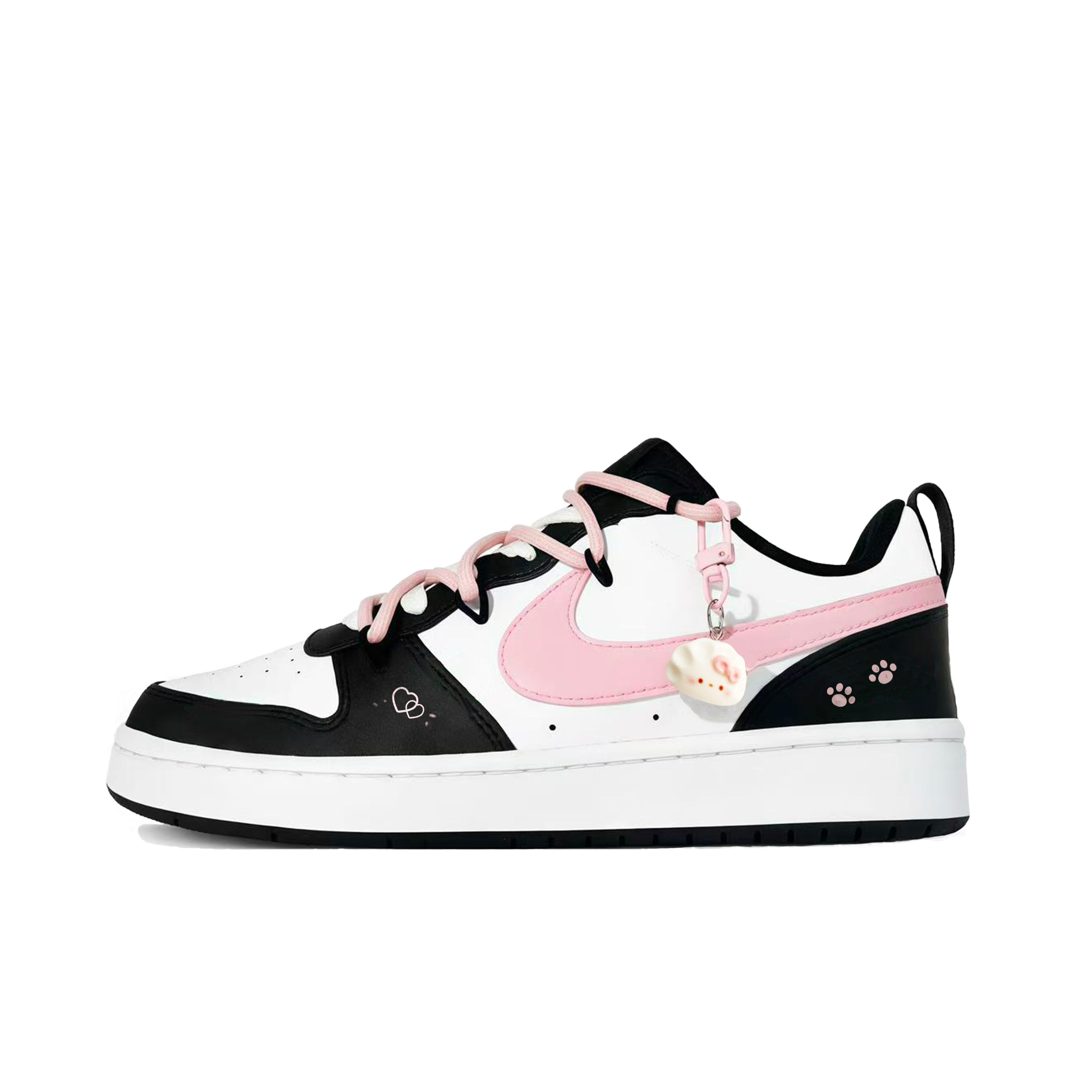 Court Borough Pink Paw Sweetheart Low top Kids' Skateboarding Shoes Black/Pink Teenagers Nike, розовый
Court Borough Pink Paw Sweetheart Low top Kids' Skateboarding Shoes Black/Pink Teenagers Nike, розовый