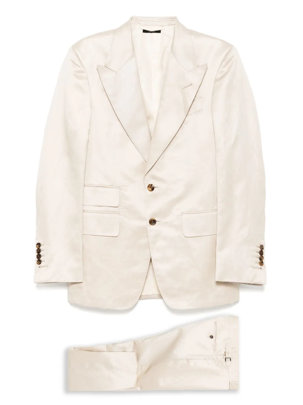 Костюм с однобортным пиджаком TOM FORD, нейтральный
Костюм с однобортным пиджаком TOM FORD, нейтральный