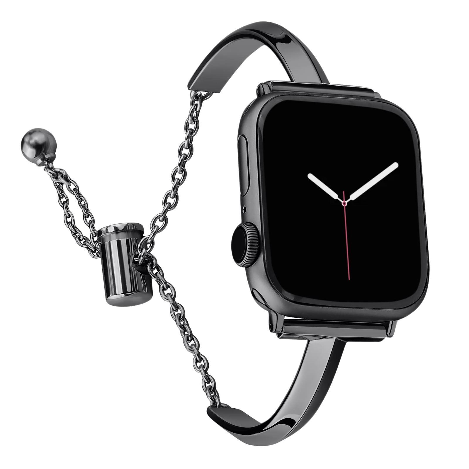 Ремешок Apple совместимый металлический Zhongwo, черный
Ремешок Apple совместимый металлический Zhongwo, черный