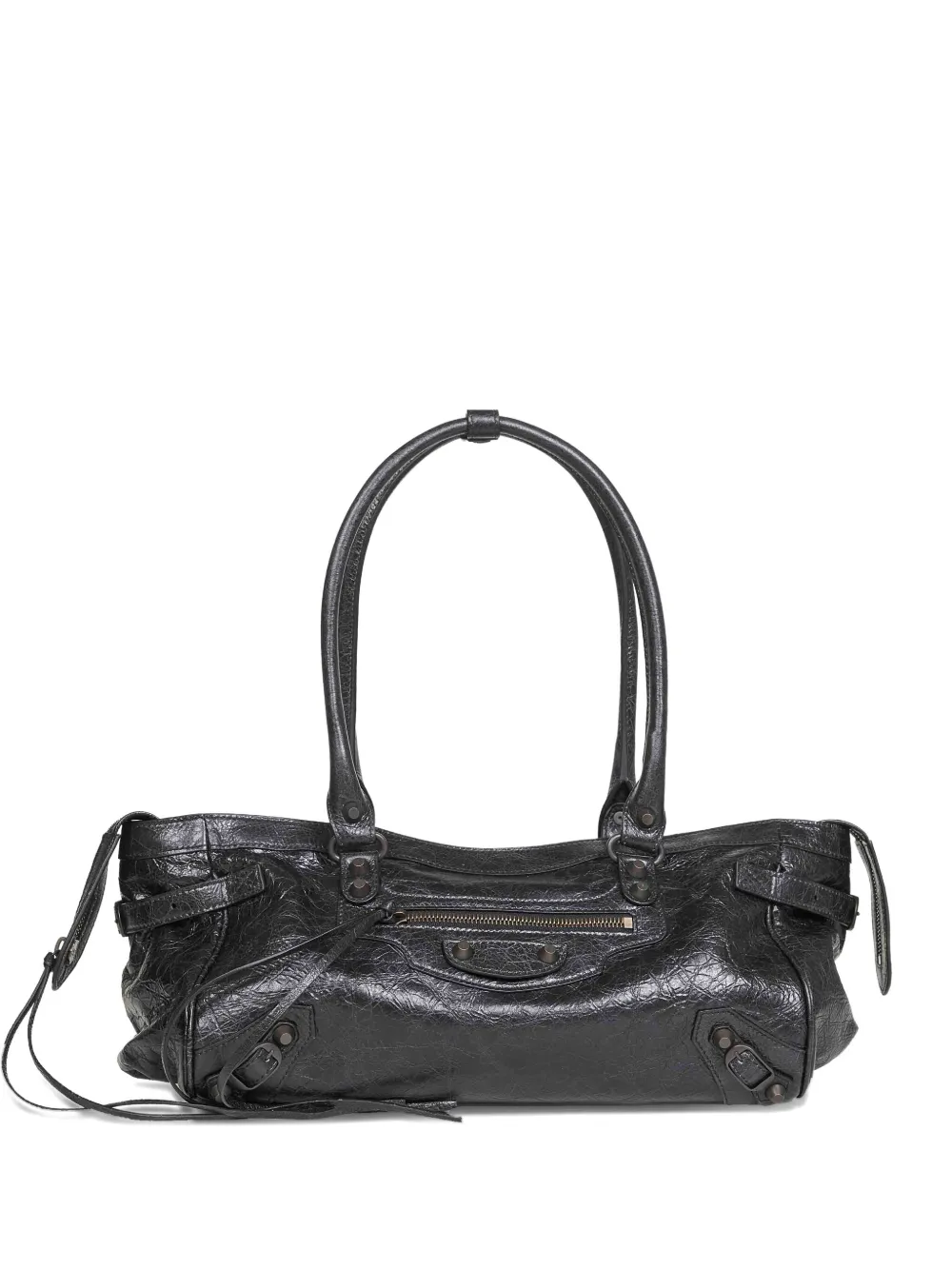 Кожаная сумка на плечо Le City Bag Balenciaga, черный
Кожаная сумка на плечо Le City Bag Balenciaga, черный