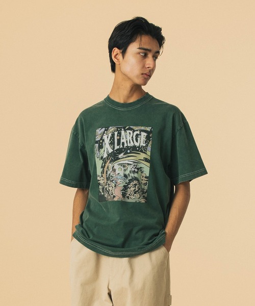 XLARGE Футболка с коротким рукавом, принт, COMIC ONE, зеленый
XLARGE Футболка с коротким рукавом, принт, COMIC ONE, зеленый