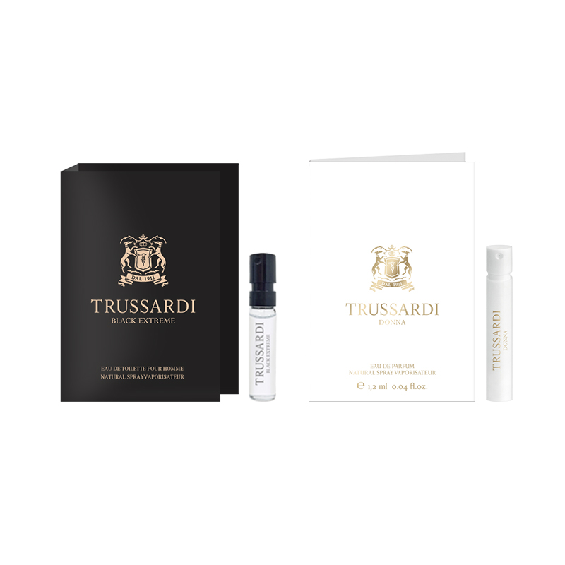 Пробники духов унисекс TRUSSARDI, Elegance Men 1.2ml + Elegance Women 1.2ml
Пробники духов унисекс TRUSSARDI, Elegance Men 1.2ml + Elegance Women 1.2ml