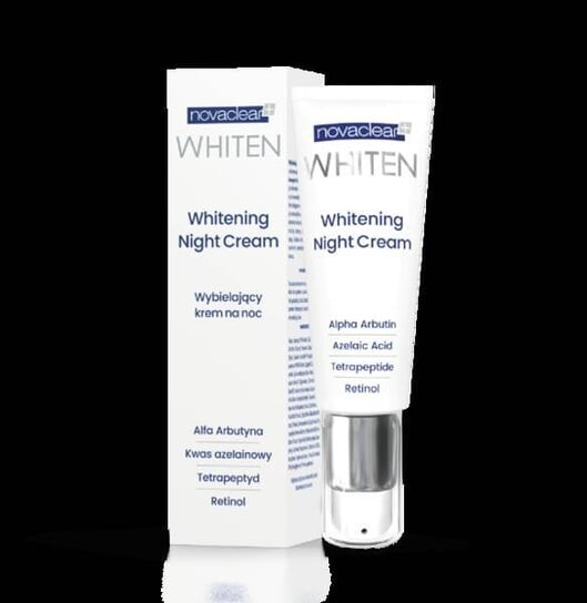 Отбеливающий ночной крем 50 мл NovaClear Whitening Night Cream
Отбеливающий ночной крем 50 мл NovaClear Whitening Night Cream
